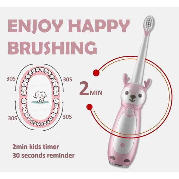 Детская зубная щетка для чистки зубов Electric Toothbrush MD-807A 000079114 фото