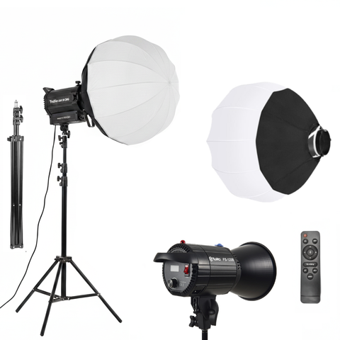 Комплект прожекторTolifo LED FS-200B 220 Вт. сферический софтбокс и штатив 2.8м 000078779 фото