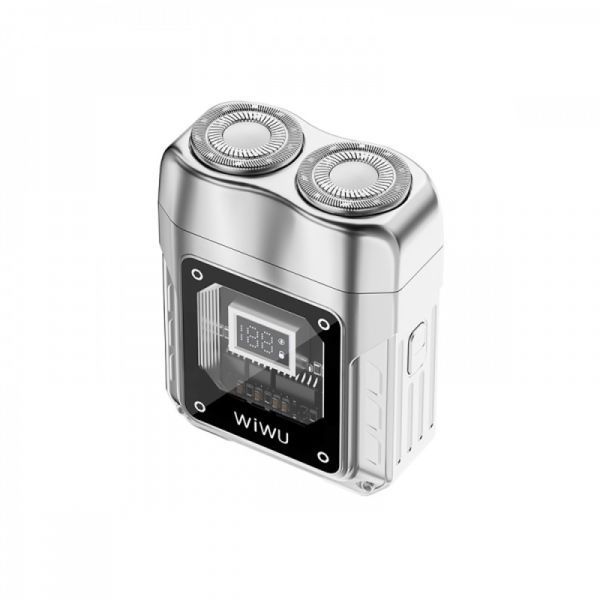 Бездротова акумуляторна бритва для стрижки волосся WiWU SH004 Silver 000077975 фото
