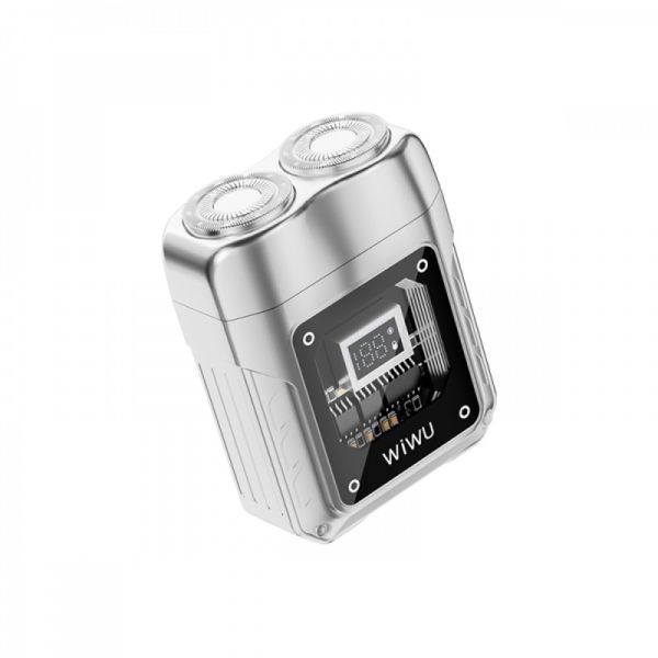 Бездротова акумуляторна бритва для стрижки волосся WiWU SH004 Silver 000077975 фото