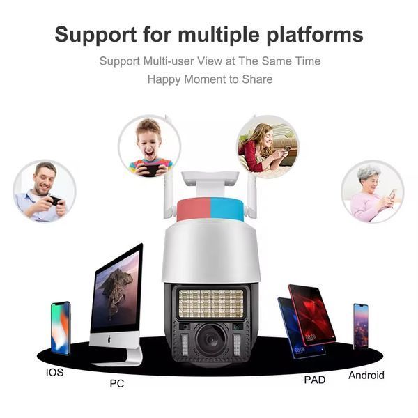 Камера видеонаблюдения IP WiFi Smart Camera 3MP Model: IPC-V380-Q18 000079257 фото