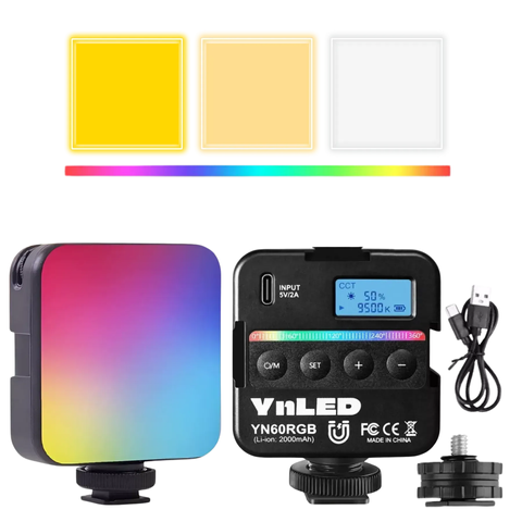Накамерный свет с аккумулятором LED/RGB YN60 000079138 фото