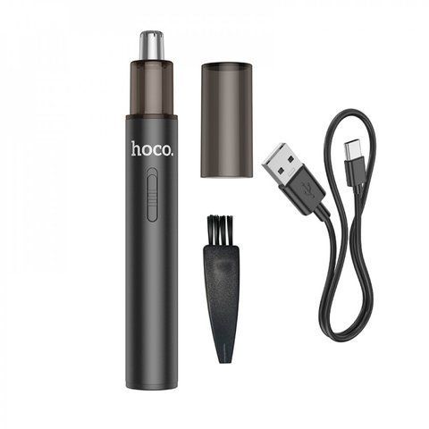 Машинка-тример для стрижки волосся в носі та вухах Hoco HP34 Black 000081084 фото