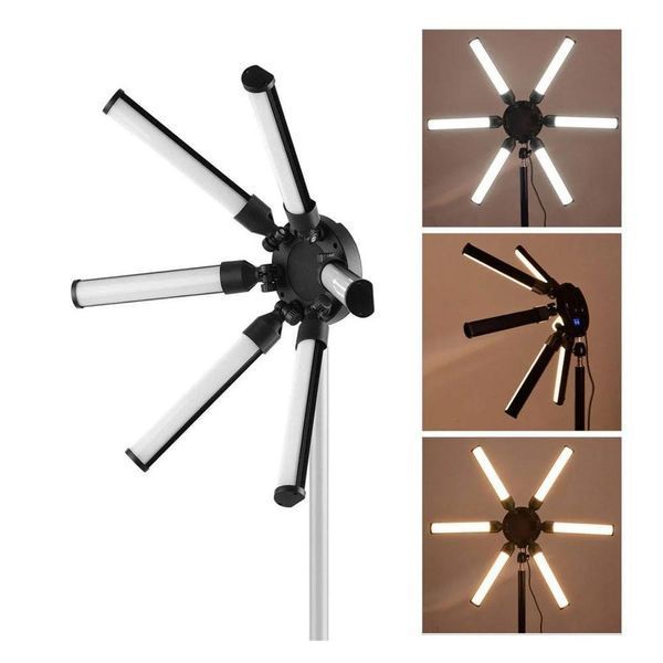 Кольцевая бестеневая лампа на штативе LED Star Light 60W AL120X  000075528 фото